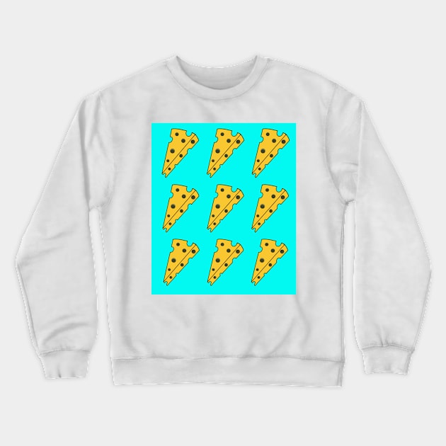 So Cheesy Crewneck Sweatshirt by BlakCircleGirl